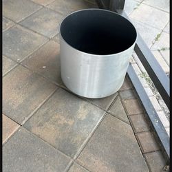 Silver Plant Pot Container