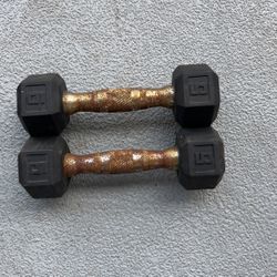 Pair 5 lb Dumbbells Weights 
