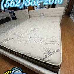 Queen Serenity Mattress With Boxspring Bed Set New Cama 
