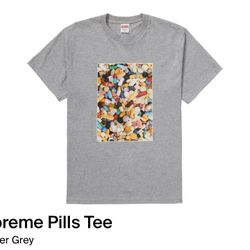 Size Large - Supreme Pills Tee T-Shirt Heather Grey FW20 Supreme New York 2020