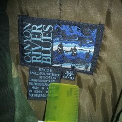 Canyon River Blues Camo Heavy Jacket For Youth, New
-Last ONE
