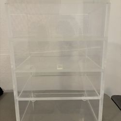 Lucite Display Cabinet 16in