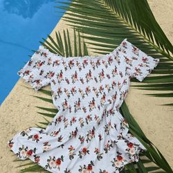 Floral Smocked Off-Shoulder Top