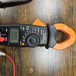 VEVOR EMK120 TRMS Clamp Multimeter – Digital Clamp Meter with Test Leads