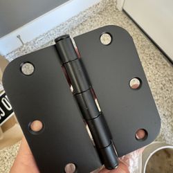 3.5 Inch Matte Black Door Hinges. Full Box 48