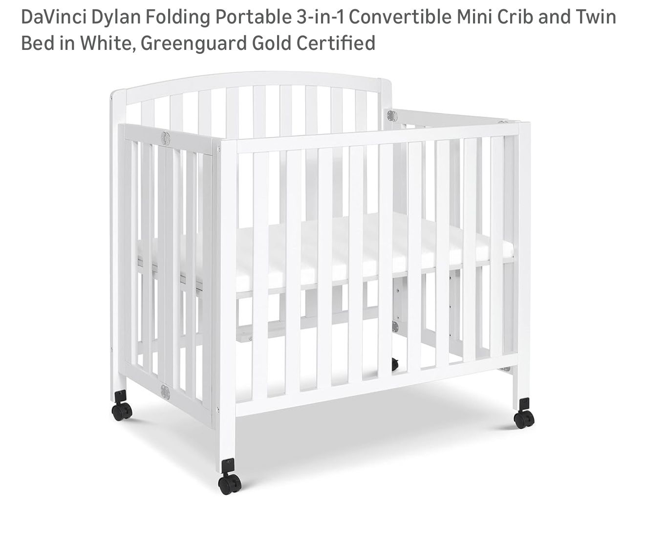 Mini crib For Sale (foldable)