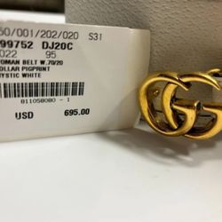 Authentic Gucci Belt (brand New) Size medium 