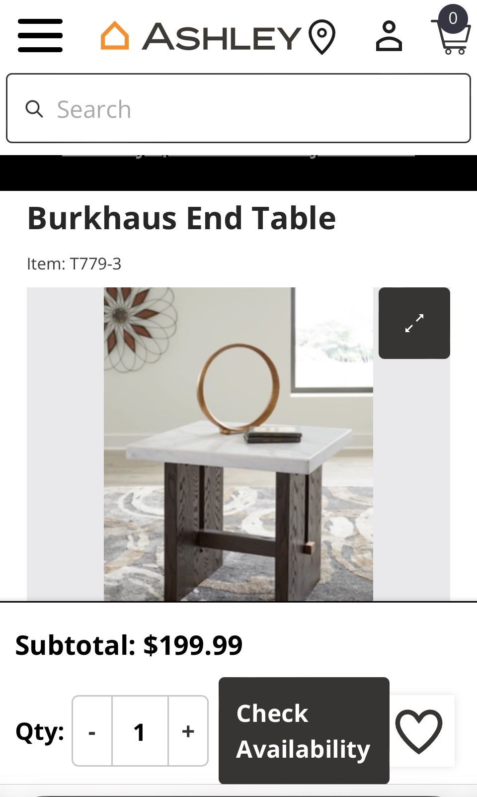 Marble End Tables