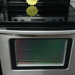 WHIRLPOOL RANGE STOVE OVEN STAINLESS STEEL WORK GREAT DELIVERY AVAILABLE