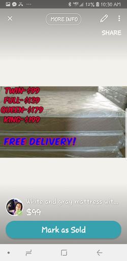 $99 😎mattress sale!😎 $99