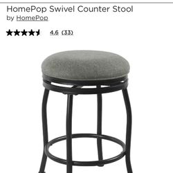 HomePop Swivel Counter Stools - 2