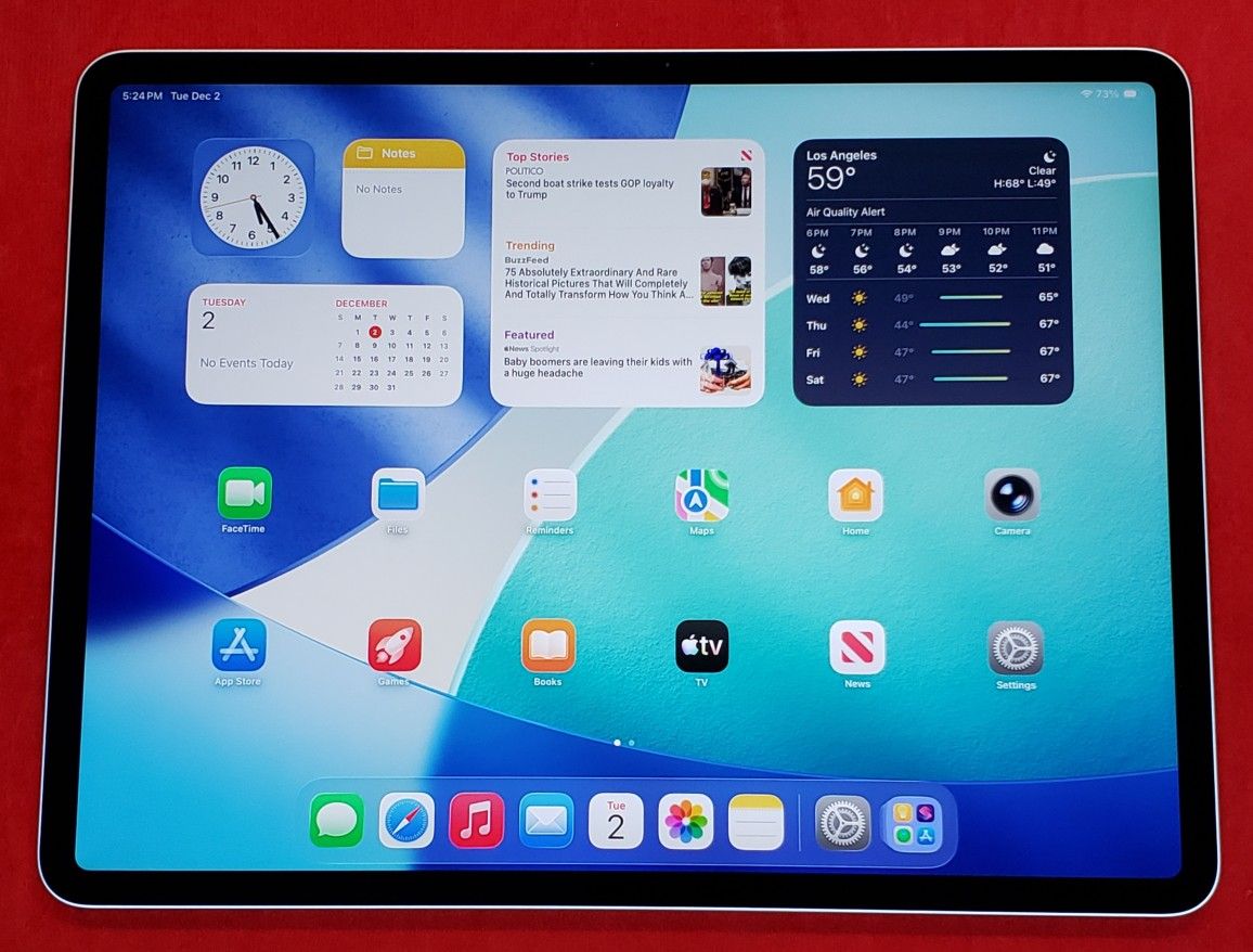 2024 Apple iPad Air 13-Inch M2 256GB Wi-Fi Tablet - A2898 - iPad Air 6th Gen - Purple - Working 