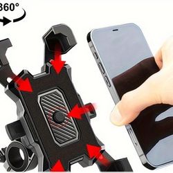 Universal mobile cell phone holder for motorcycles, electric bicycles