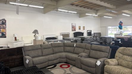 Ashley Sectional with 3 Recliners