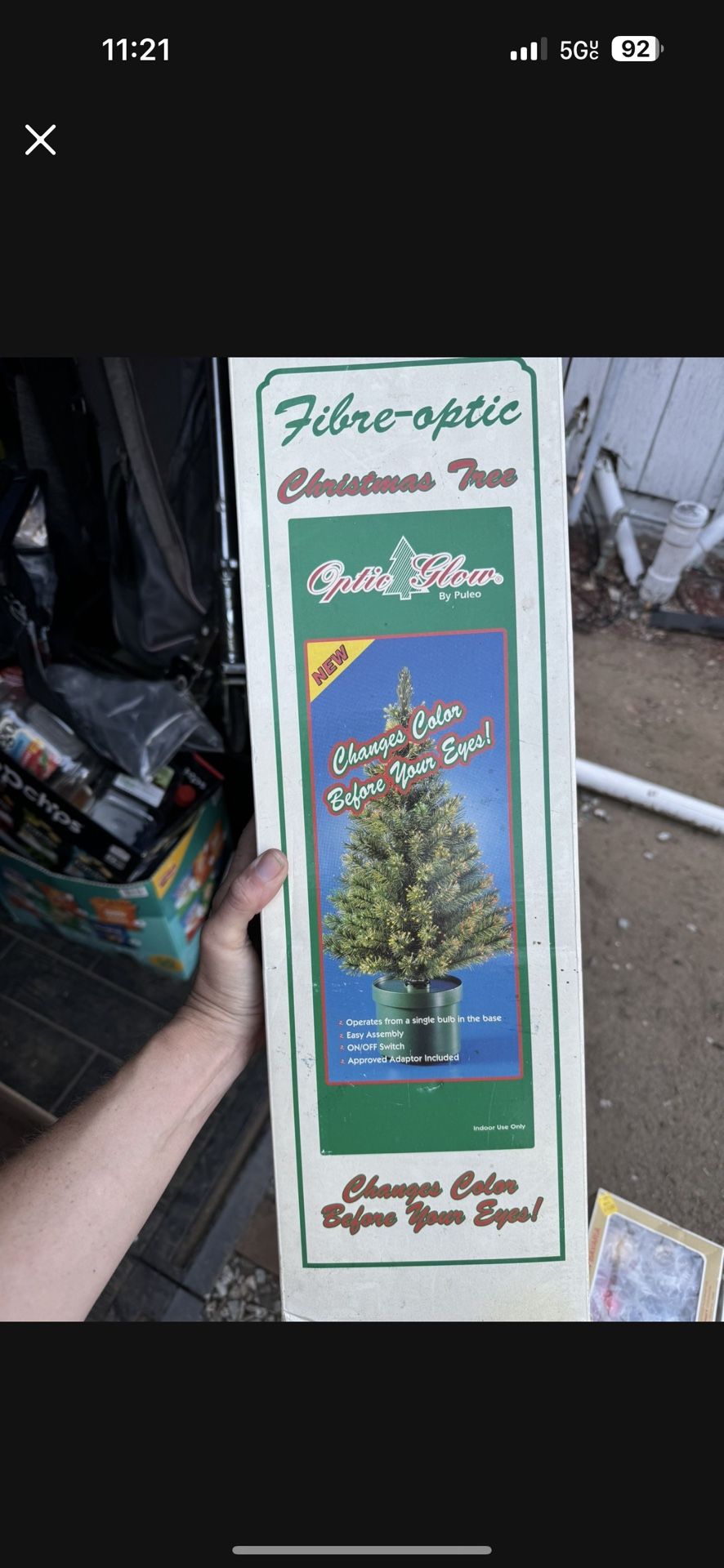 Vintage Fibre-Optic Christmas Tree