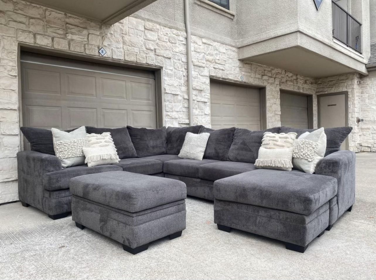 Large Grey Sectional 