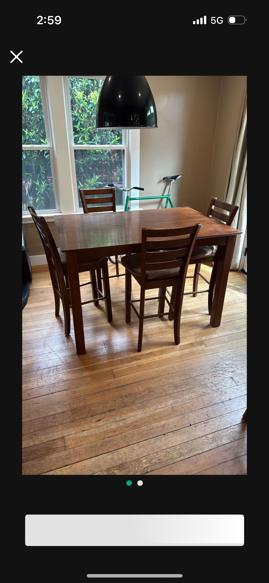 Solid Wood Dinner Table 6 Highchair