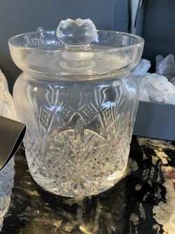 Waterford crystal jar