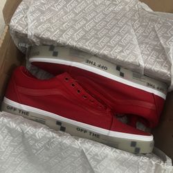 Vans Old Skool Red Size 9.5 Men