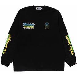 BAPE long-sleeve tee called the LUX Sport Pattern Oversized Double Long Sleeve Tee