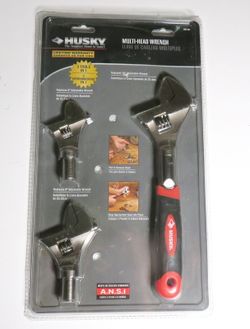Husky Multi-Head Wrench Replaces 6 8 10 Inch  All In One Solution
