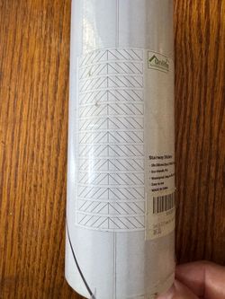 Funlife Peel & Stick Stair Riser Stickers (13 Pcs) – White Herringbone Pattern