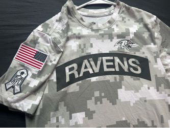 Baltimore Ravens Nike Arctic Camo Baltimore Ravens 2024 Salute to Service T-shirt size Small
