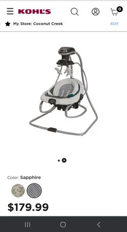 Graco DuetSoothe Swing and Rocker with Removable Swing Seat and 6 Swinging Speeds for Toddler Swing Seat and Swing Chair
