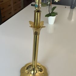 Vintage Stiffel Solid Brass Lily Tulip Table Lamp