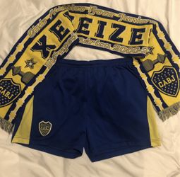 Boca juniors shorts + scarf Bundle