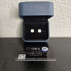 10mm moissanite cluster earrings
