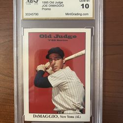 1995 Signature Rookies Joe DiMaggio T -95 Promo Yankees Baseball Card 