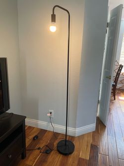 Black metal lamp
