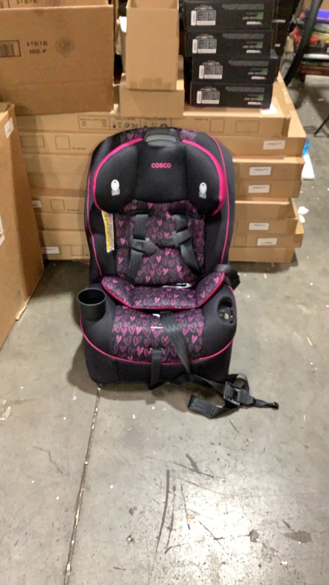 Cosco Kids Easy Elite All-in-One Convertible Car Seat, Amour, Infant & Toddler, Unisex