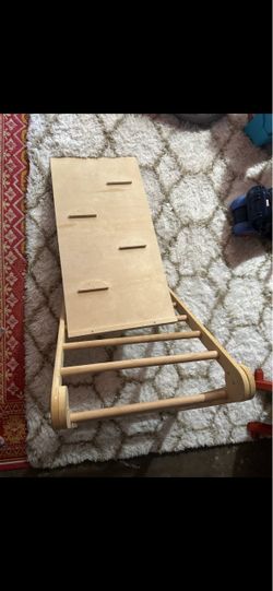 Wooden Kids Climbing Ramp Slide Board