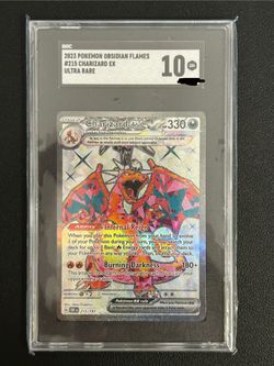 Charizard Ex #215 Pokemon Obsidian Flames SGC 10