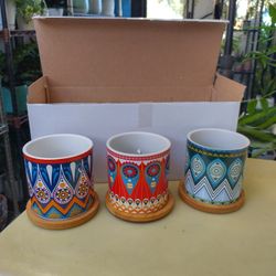 Ceramic Mini Pot Set