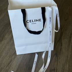 Celine Shopping Bag with Ribbon