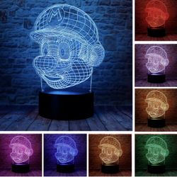 Nintendo Mario Acrylic 3D LED Light (New)