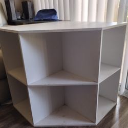 White Corner Shelf 