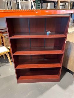 New - 4-shelf Standard Bookcase with Adjustable Shelves H: 48” x D:11.8” x W: 33.2