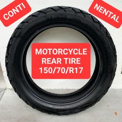 Motorcycle Rear TIre 150/70/R17 - Continental TRK 70 - USED