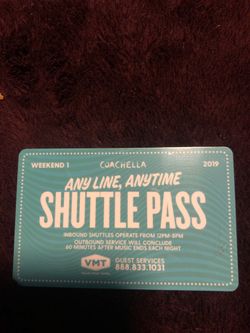 Shuttle Pass Weekend 1!