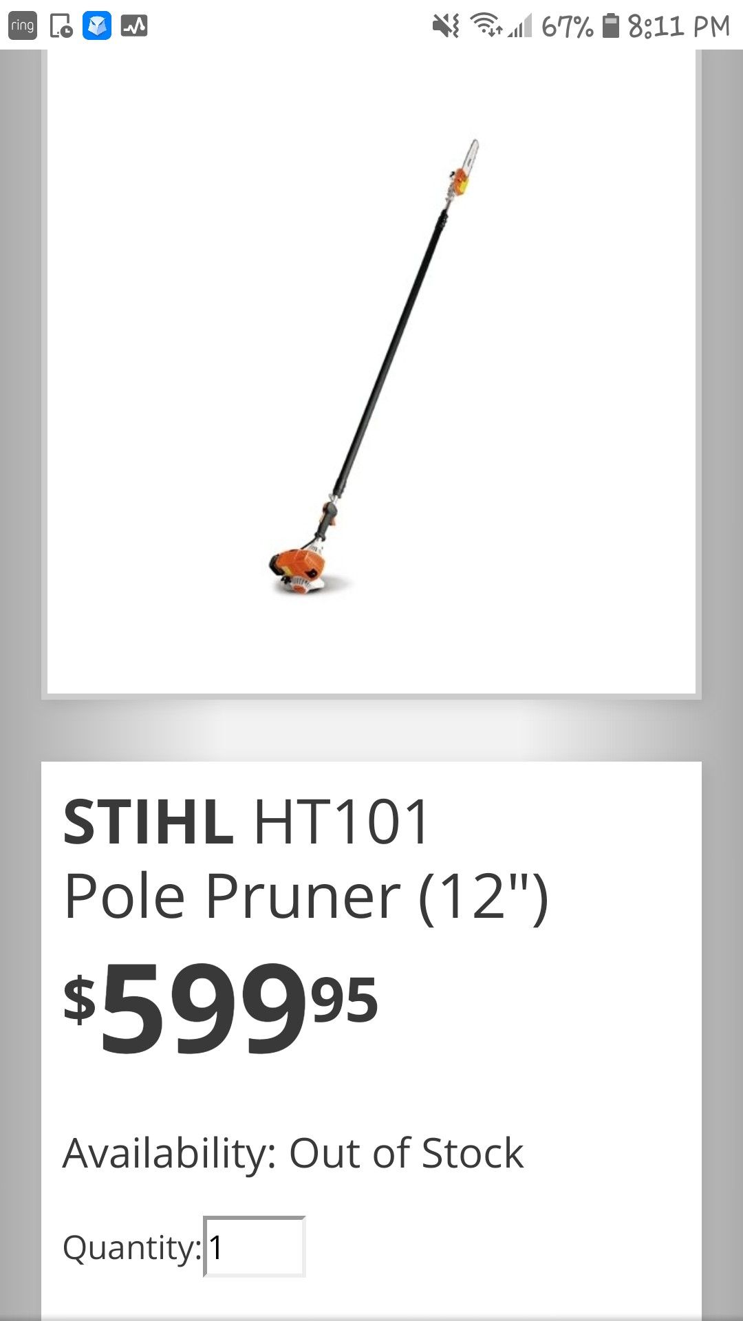 stilh 110 power pole saw