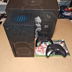 Series X - HALO Infinite Limited Edition Bundle Console 1TB - With Extra Controller + 2 Games & Accessories 