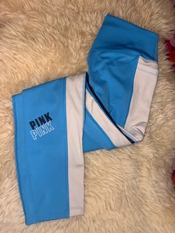 Victoria's Secret PINK Leggings Blue White