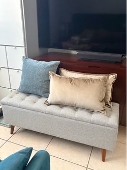 New set of 3 Decorative Pillows Metallic set & Blue Modern SALE