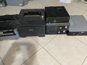 4 computers (3)Dell + (1) HP Pentium 4 plus (2) Brother Printers