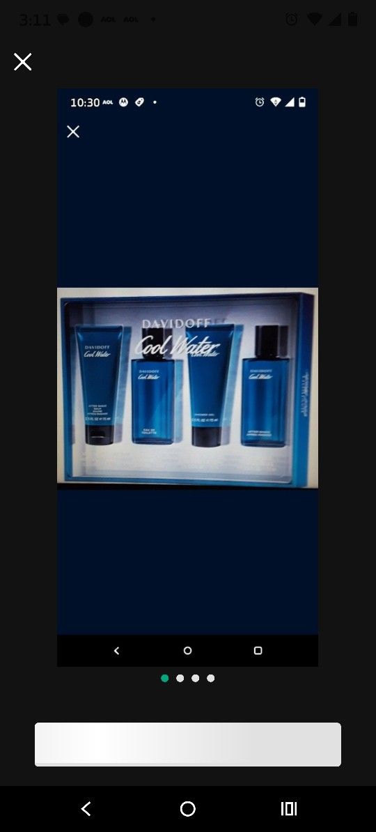 Cool Water Mens 4 pc set Gift set. ONLY $40.