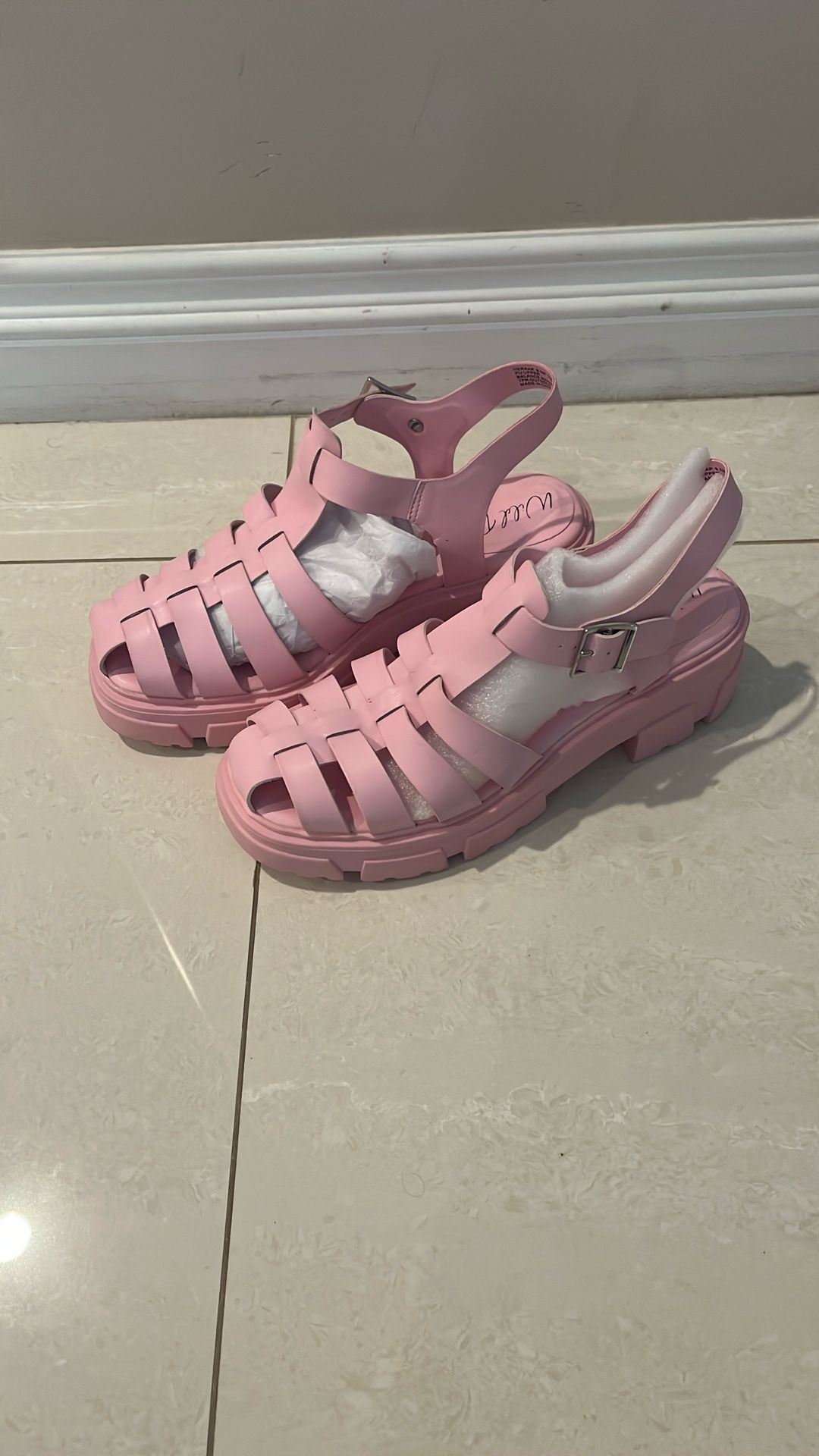 Wild Pair Heraa Fisherman Lug Sole Sandals, $25